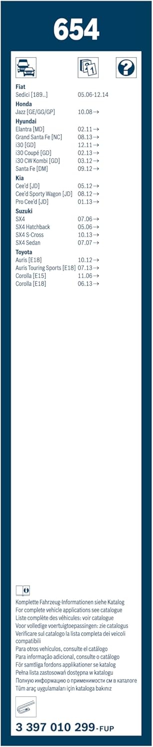 Thumbnail 2 de Tergicristalli Bosch Twin 654 (650 mm / 340 mm) per parabrezza anteriore, set per lato guida e passeggero