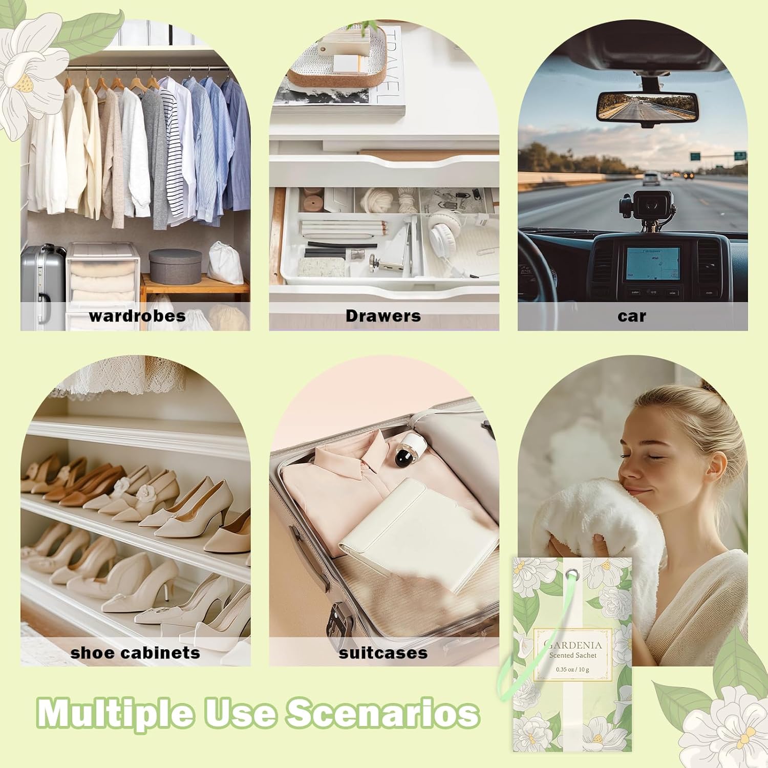 Thumbnail 4 de SCENTORINI Scented Sachets Gardenia 14pcs