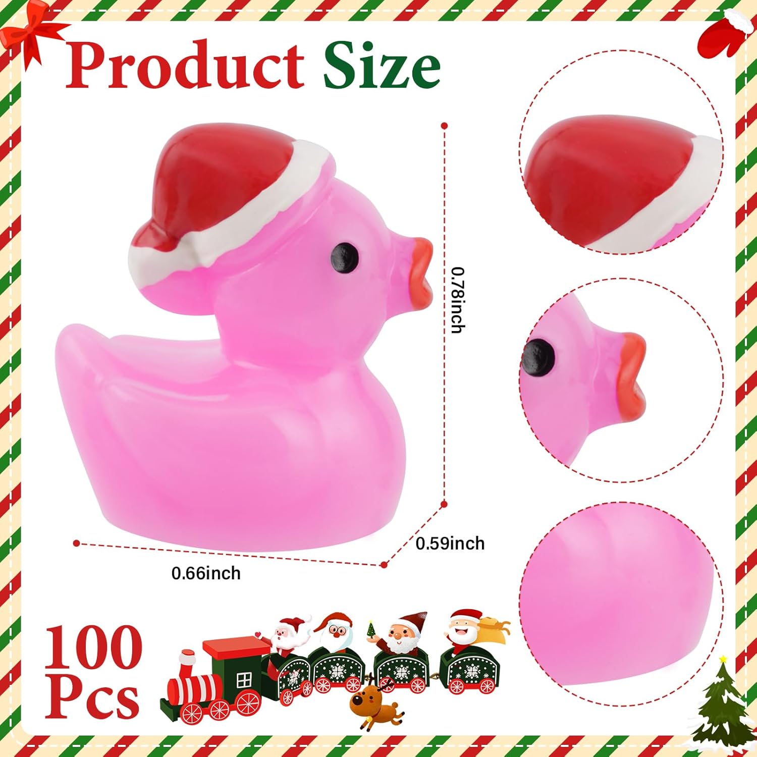 Thumbnail 1 de Mini Resin Duck Figures 100-Pack 🐤