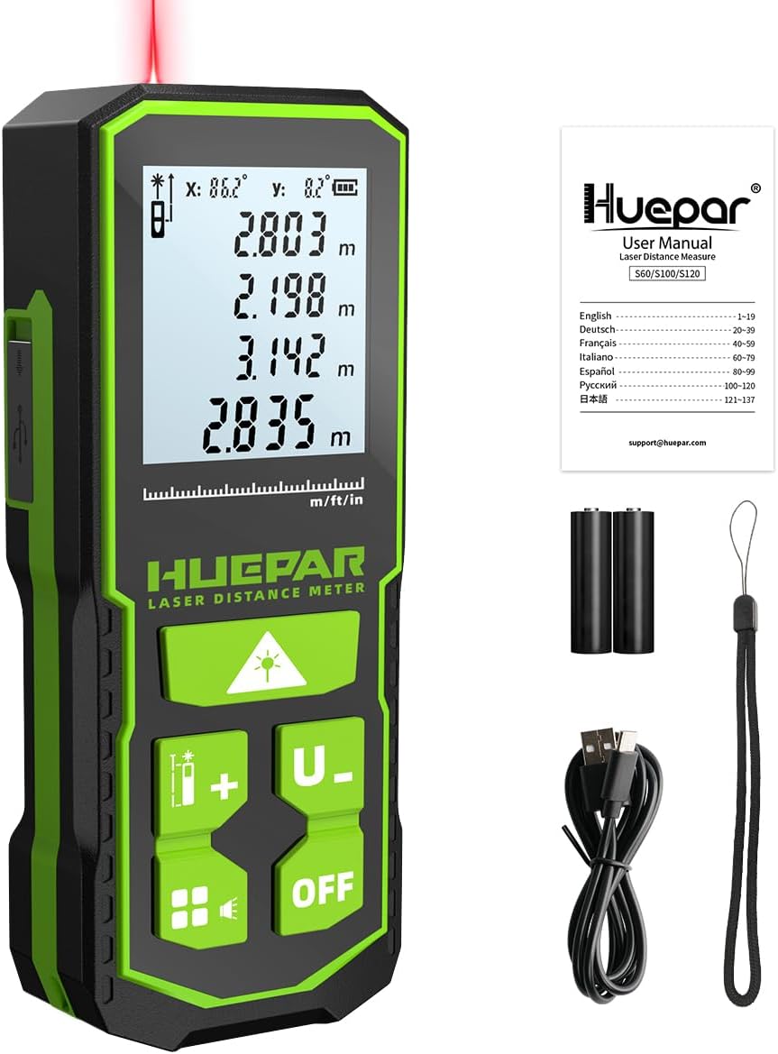 Detalle de Huepar S100 Laserdistometer 100 m đ