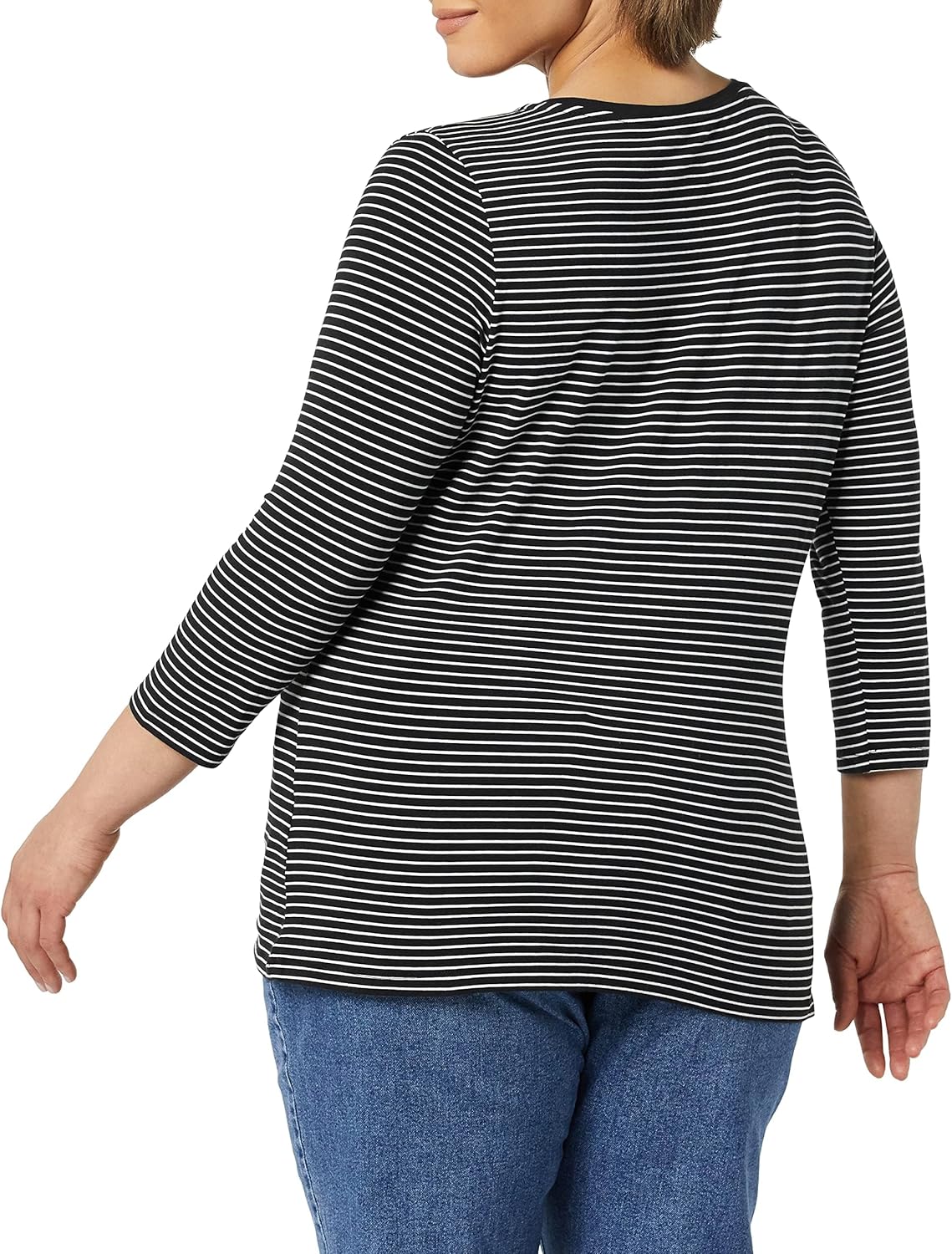 Thumbnail 3 de Amazon Essentials Women’s Regular-Fit 3/4 Sleeve V-Neck T-Shirt (Plus Size available)