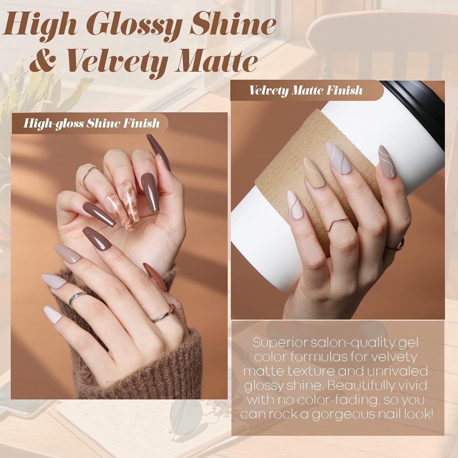 Detalle 2 de Modelones Glitter Gel Nail Polish Set, 12 Colors