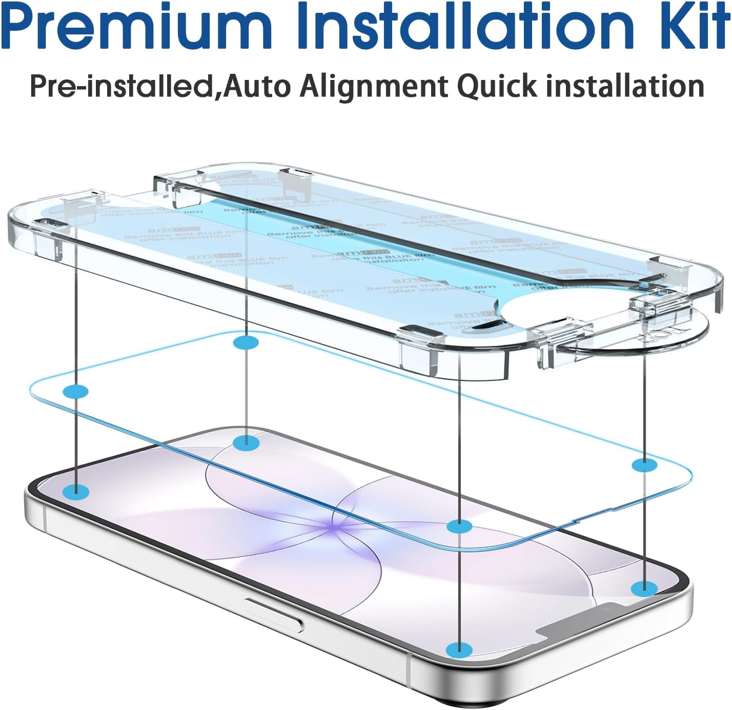 Detalle de amFilm OneTouch iPhone 17e Screen Guard