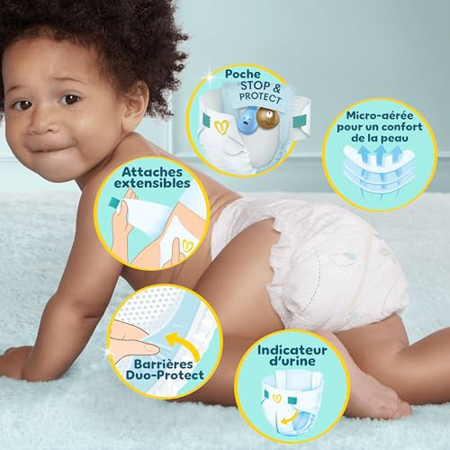 Thumbnail 2 de Pampers Premium Protection Couches Taille 3 x204 Pack 1 Mois