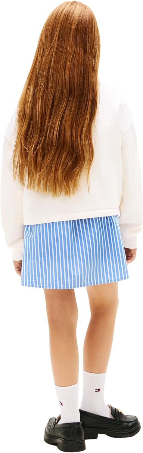 Detalle 2 de Tommy Hilfiger Glitter Tommy Crew Kg0kg09128 Felpe Bambine e Ragazze – comfort e stile quotidiano