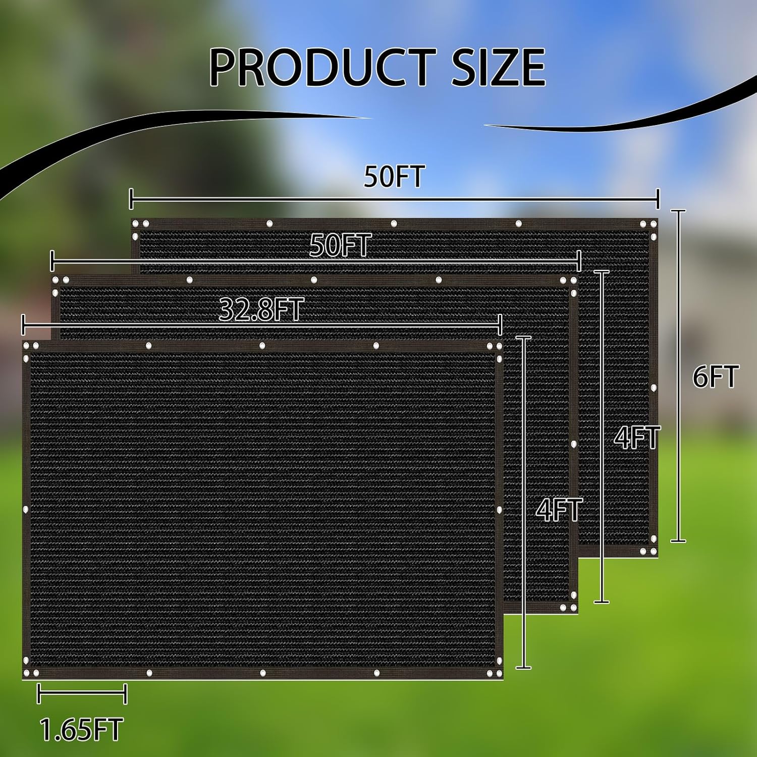 Thumbnail 5 de Dellna Fence Privacy Screen, 6x50Ft 🚪