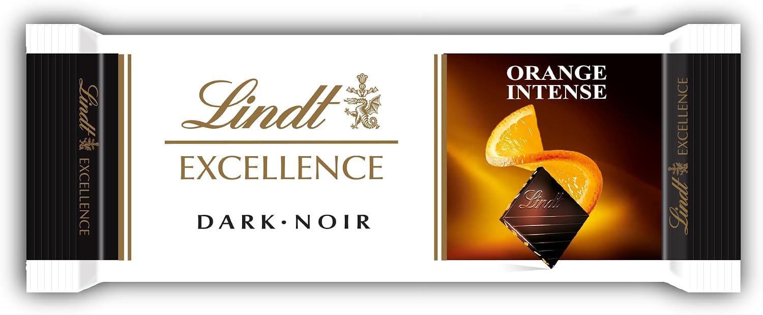 Detalle 2 de Lindt Présentoir 24 barres chocolat noir orange 🍫