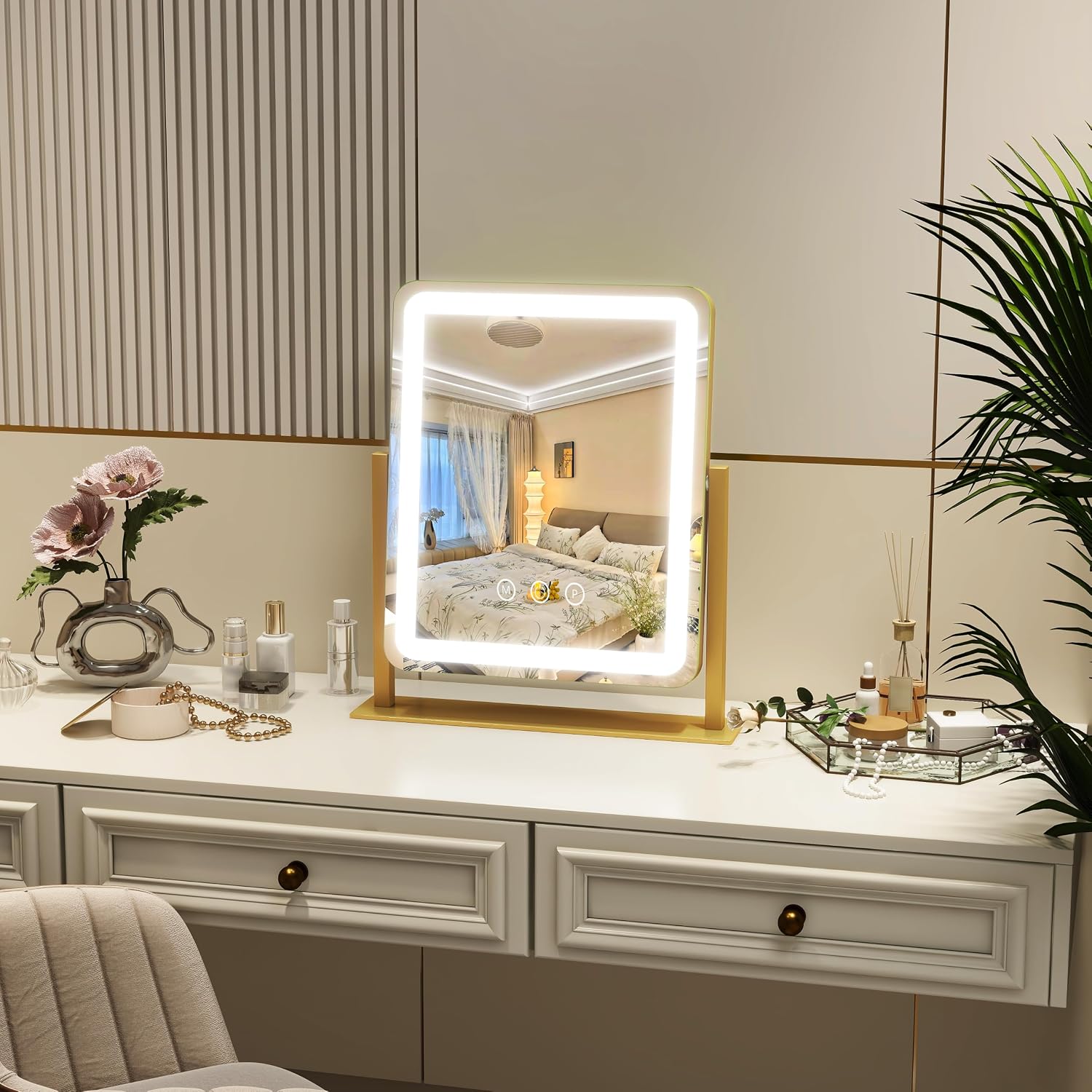 Thumbnail 6 de ROLOVE Lighted Vanity Mirror, 12.6 × 15 Inches