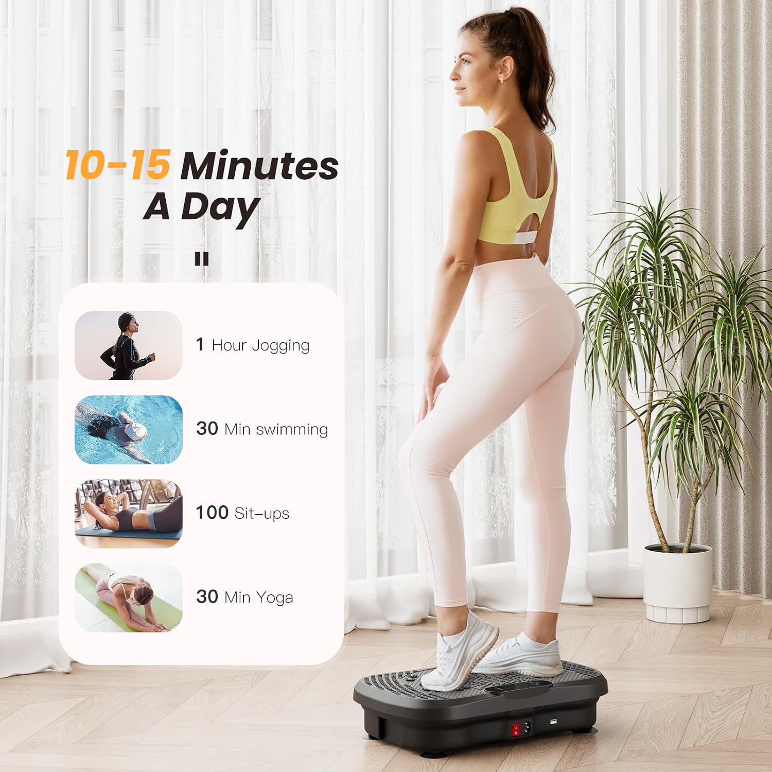 Detalle de Dripex Vibration Plate Exercise Machine 150kg