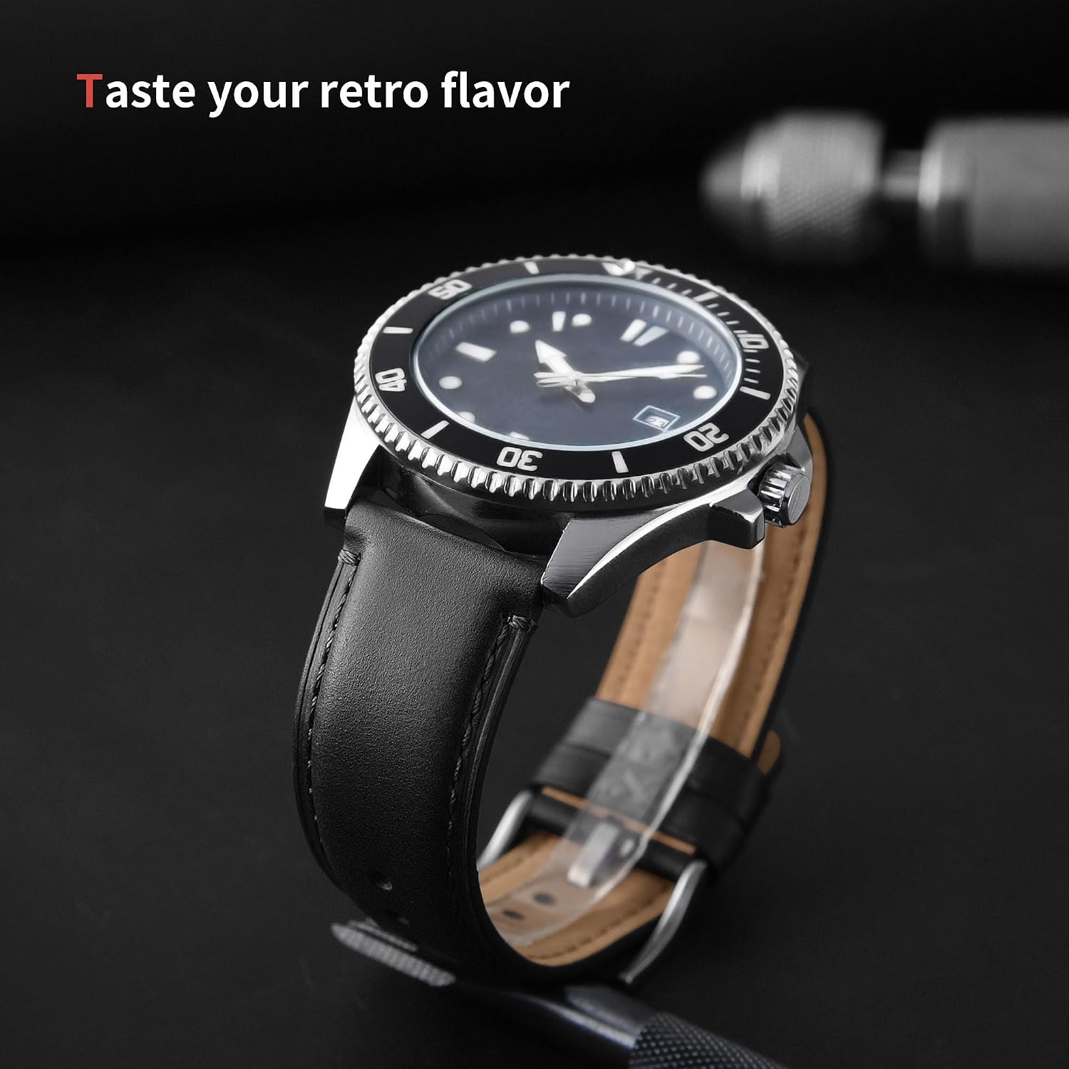 Detalle de Fullmosa Cinturino in Pelle per Orologi 20mm (22/20/24/19/18mm disponibili) - Cinturini universali