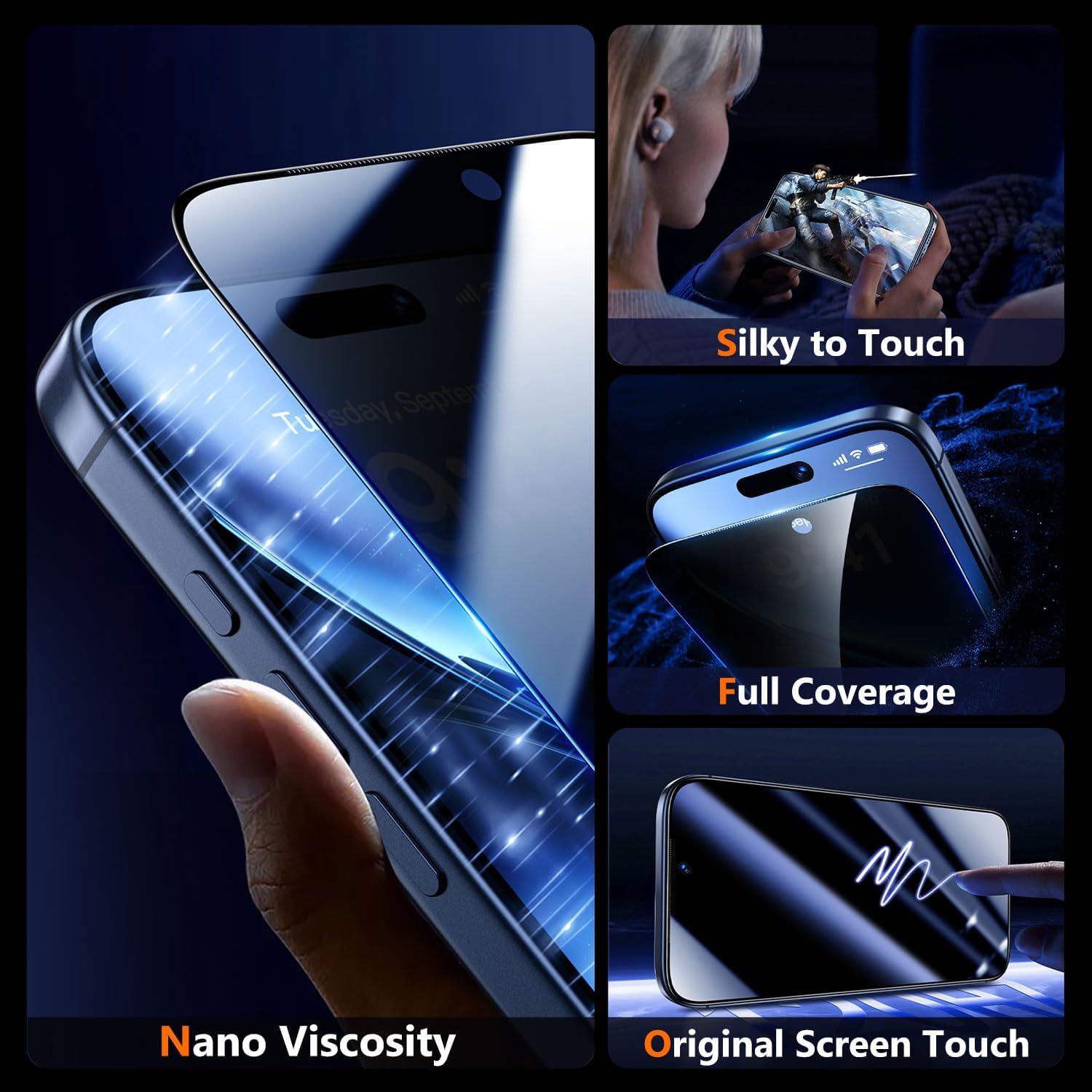 Thumbnail 6 de UniqueMe Privacy Screen Protector 6.9 inch