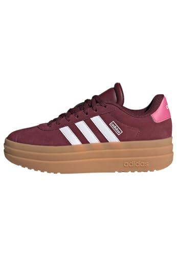 Detalle de adidas Mixte Enfant VL Court Bold Junior – Shadow Red/Cloud White/Pink Fusion, 35,5 EU