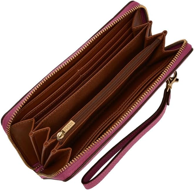 Detalle de FOSSIL Clutch aus Echtleder – kompakte Brieftaschen-Lösung mit umlaufendem Reißverschluss