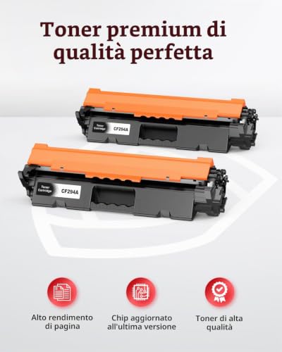 Detalle 2 de Halloya 94A CF294A toner compatibili neri, confezione da 2
