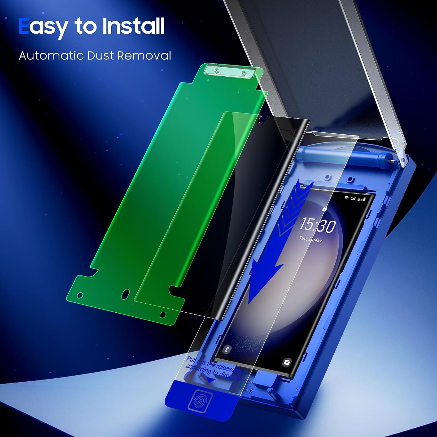 Thumbnail 6 de UniqueMe Samsung Galaxy S23 Ultra privacy protector 2-pack