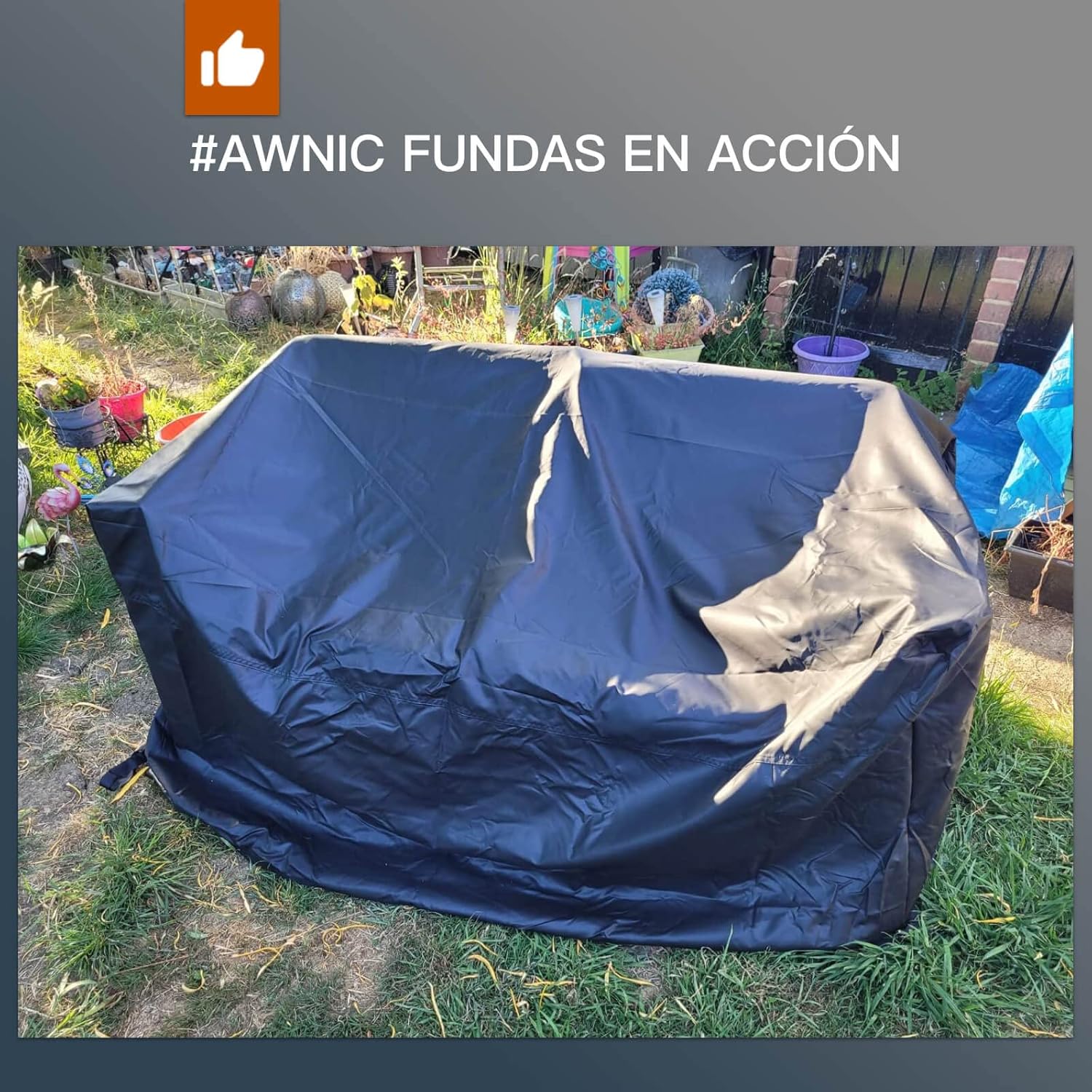 Thumbnail 6 de AWNIC Funda Sofá Exterior Impermeable 3 Plazas 🌧