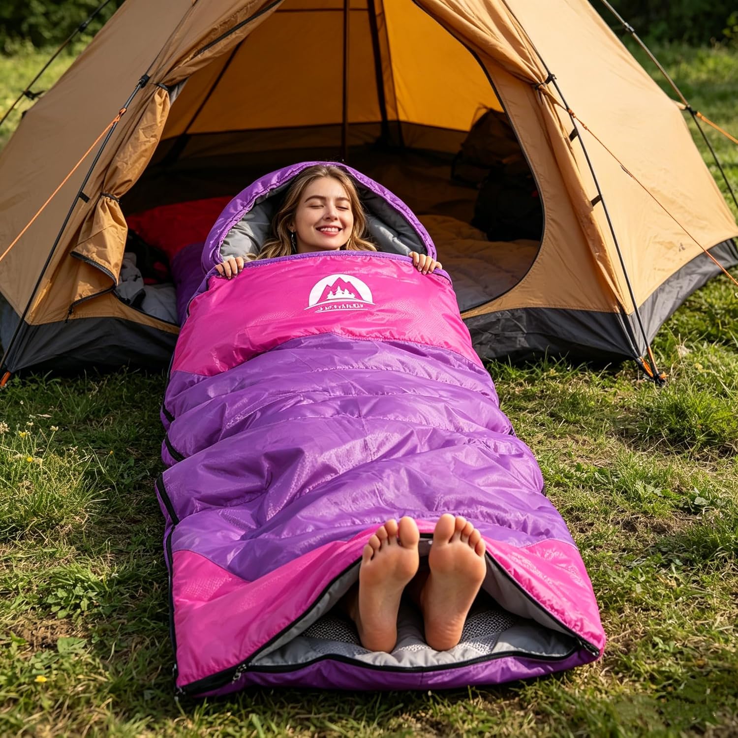 Thumbnail 2 de SWTMERRY Schlafsack 3–4 Jahreszeiten – Warm und leicht, ideal für Wandern, Rucksackreisen und Camping