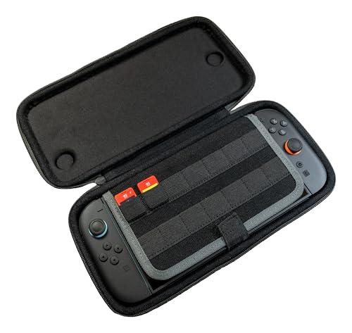 Detalle de Turtle Beach PlayTrek Étui Fin Charcoal Black — sous licence officielle Nintendo pour Nintendo Switch 2