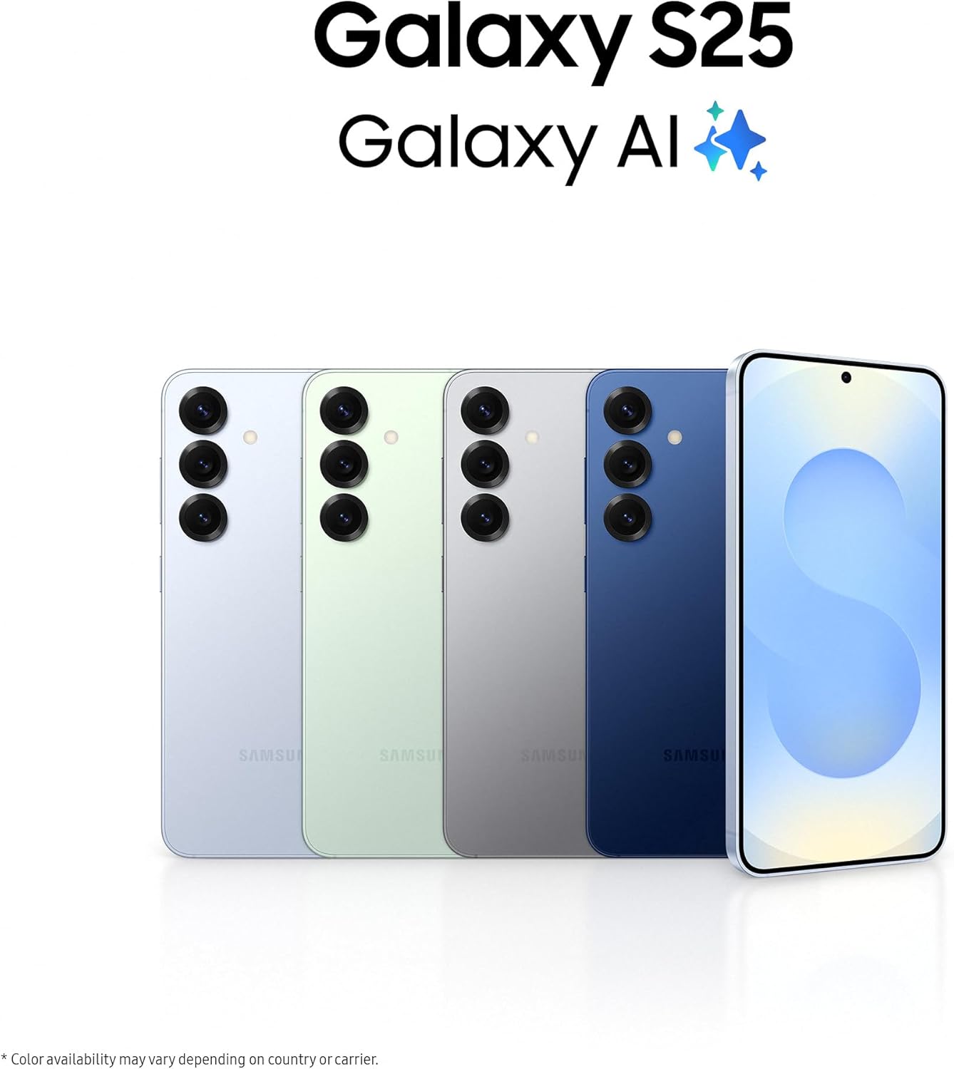 Thumbnail 1 de Samsung Galaxy S25 AI Smartphone (Galaxy AI) – 12GB RAM, 256GB / Navy, 50MP camera, 3-year UK warranty