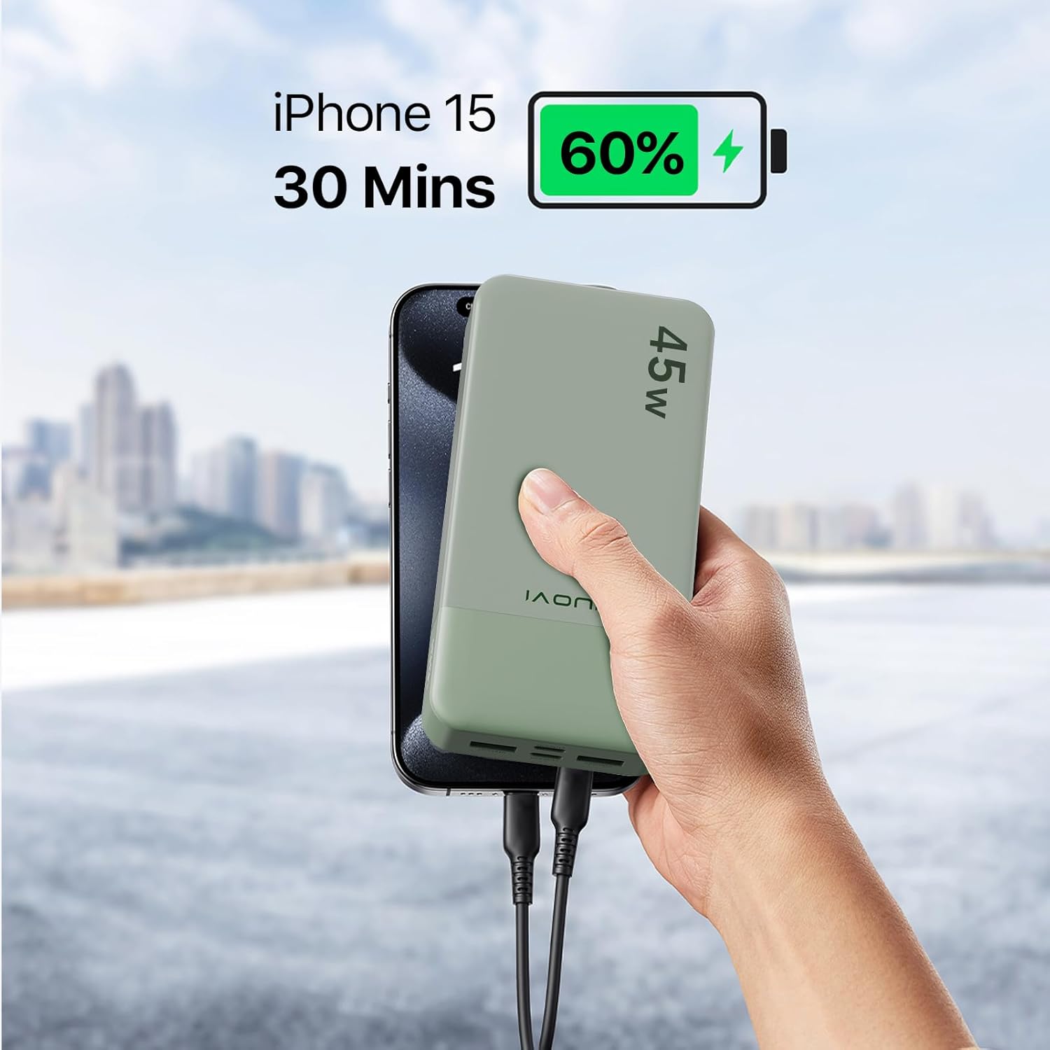 Thumbnail 2 de JUOVI J2621 Power Bank 20000mAh 45W