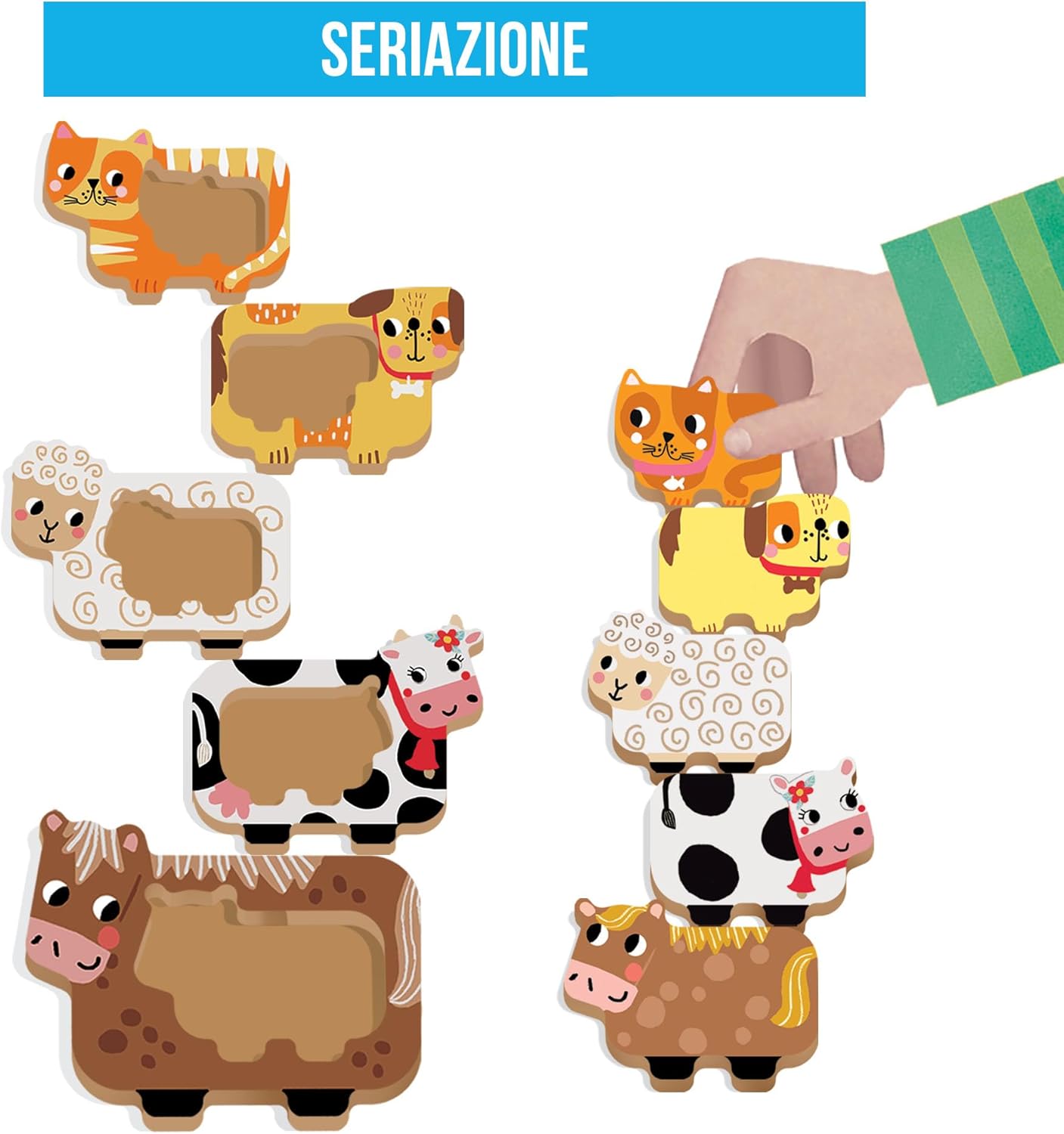 Thumbnail 6 de HEADU Primi Giochi in Legno – Forme, Colori e Prima Logica: gioco educativo in legno 1–4 anni