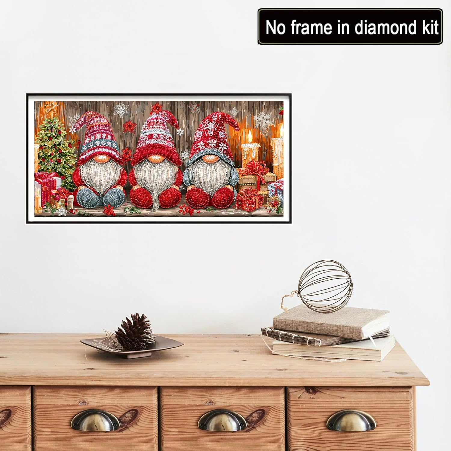Thumbnail 1 de Reofrey DIY Special Shape Large Diamond Art Kit 30x60cm – Gnomes