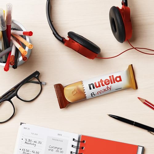 Detalle de Nutella B-ready - 36 Snack Dolci Monoporzione, Croccante Cialda di Pane Ripiena Nutella (792 g)