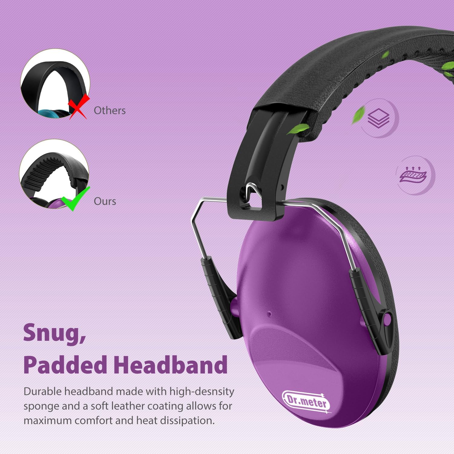 Detalle 2 de Dr.meter EM100 children's ear defenders SNR 27 dB