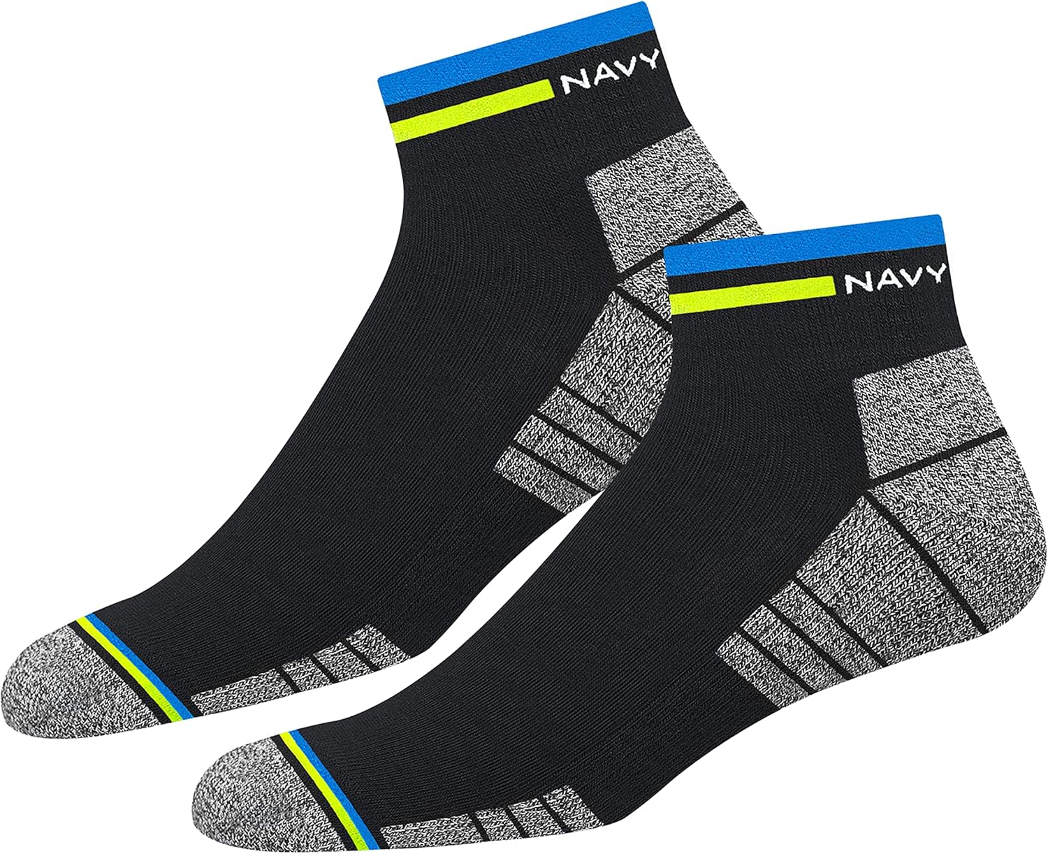 Thumbnail 5 de NAVYSPORT Originals: confezione da 4 paia di calzini corti alla caviglia in cotone con imbottitura in spugna