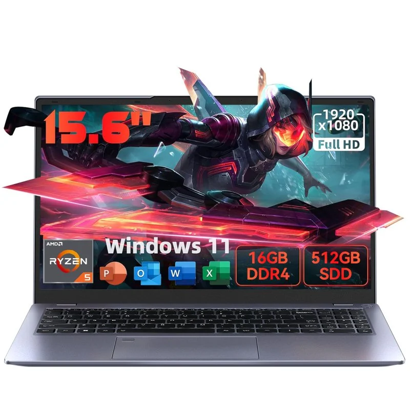 Detalle de Vanwin Ns215r-rtt Ryzen 5 5500U 15,6" 16 GB y 512 GB