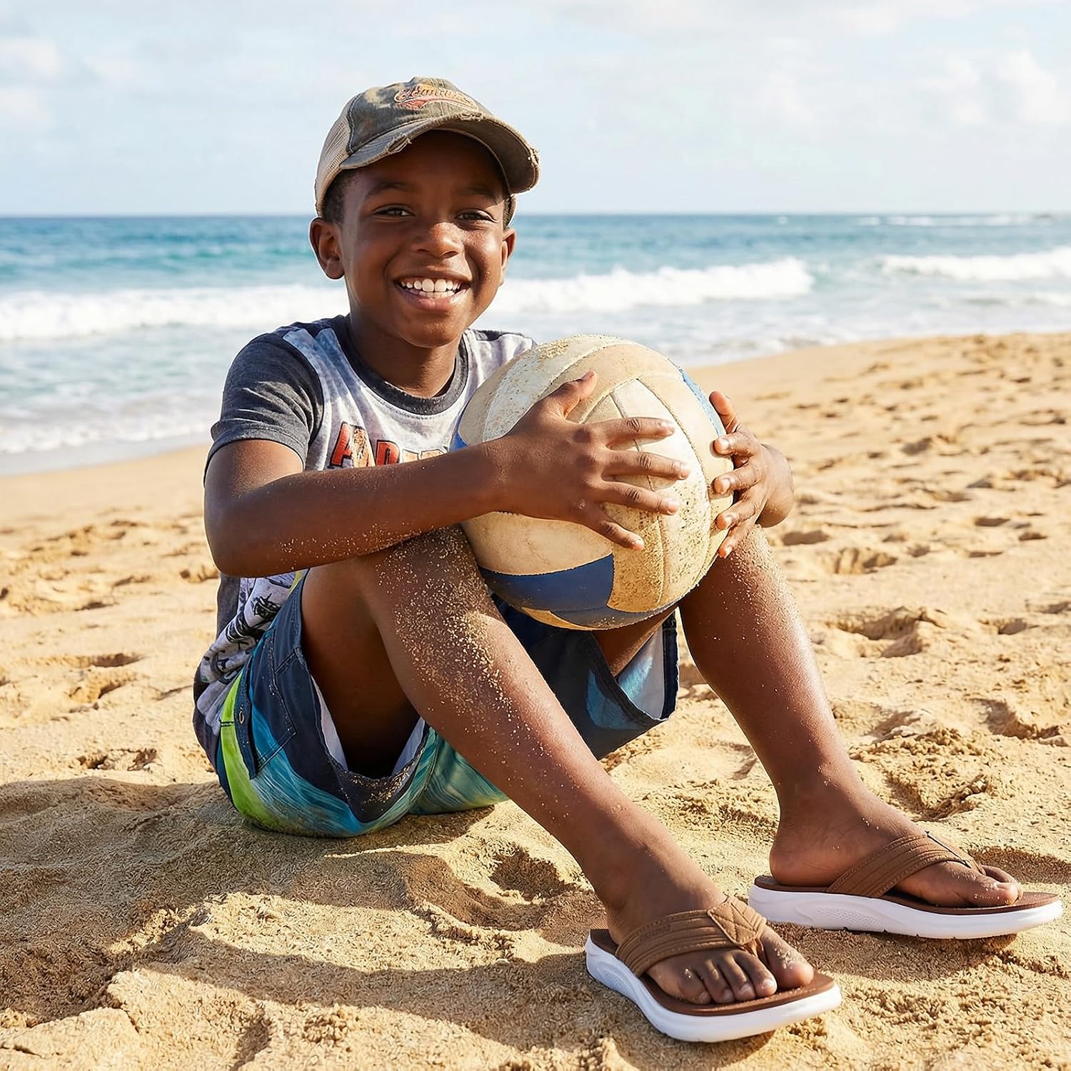 Detalle de WateLves Kids Flip-Flops with PU Straps
