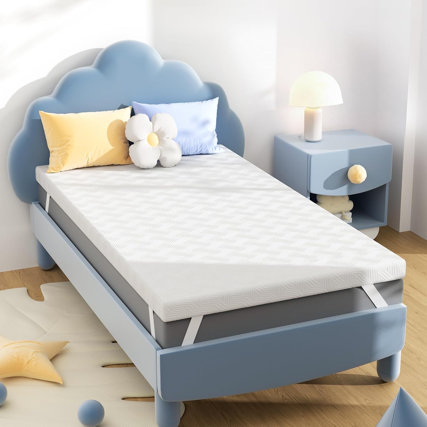 Detalle de BEDELITE Memory Foam Mattress Topper, Twin Size