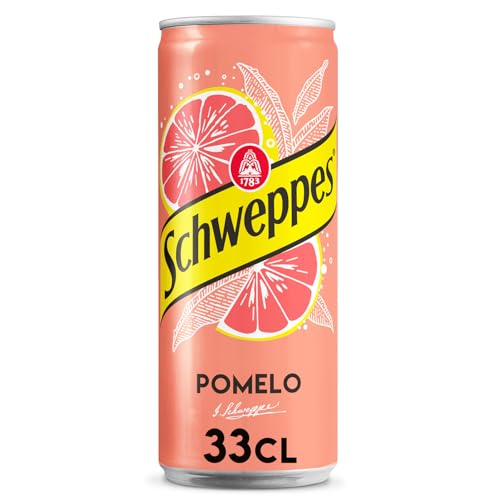 Detalle 2 de Schweppes Pomelo Refresco sin azúcar 24×33 cl 🥤