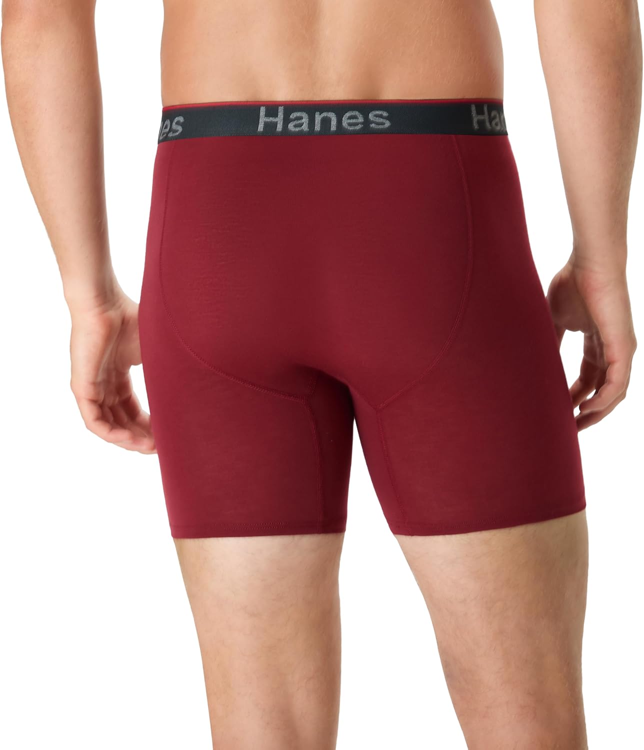 Detalle de Hanes CFFST3 Total Support Pouch Boxer Briefs, 3-Pack, 6-Inch Inseam