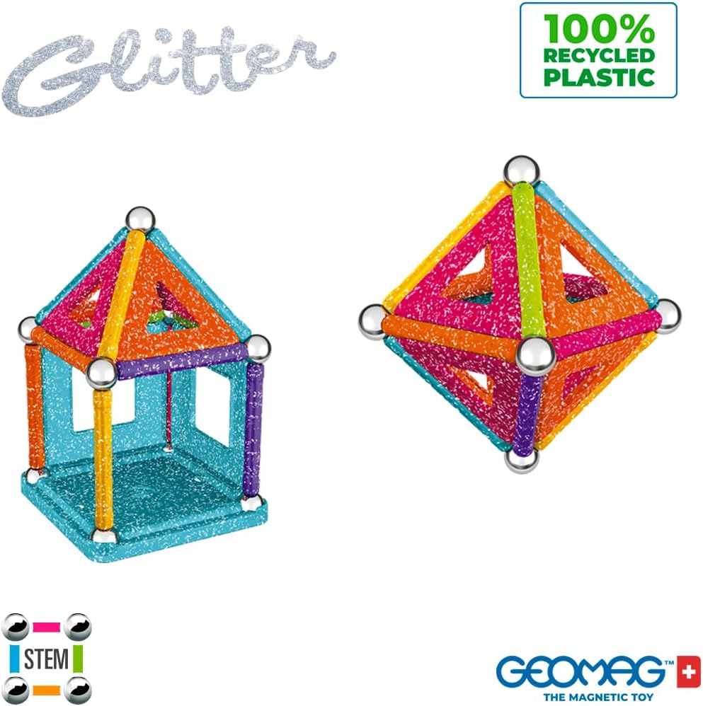 Thumbnail 1 de Geomag 535 Glitter Panels Recycled 35 pezzi