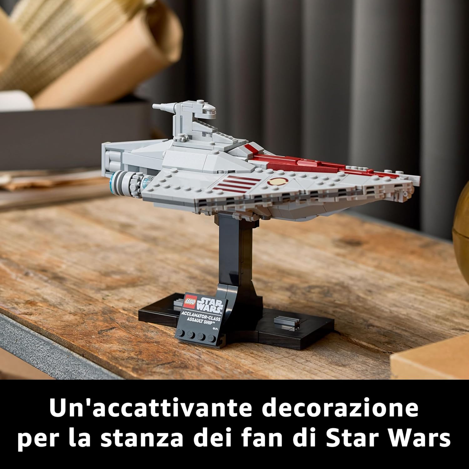 Thumbnail 5 de LEGO Star Wars 75404 Nave d'Assalto Classe Acclamator – Modellino da Esposizione da Collezione