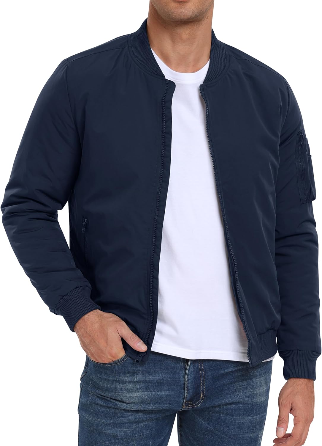 Detalle 2 de MoFiz Chaqueta Bomber Acolchado Vintage Hombre