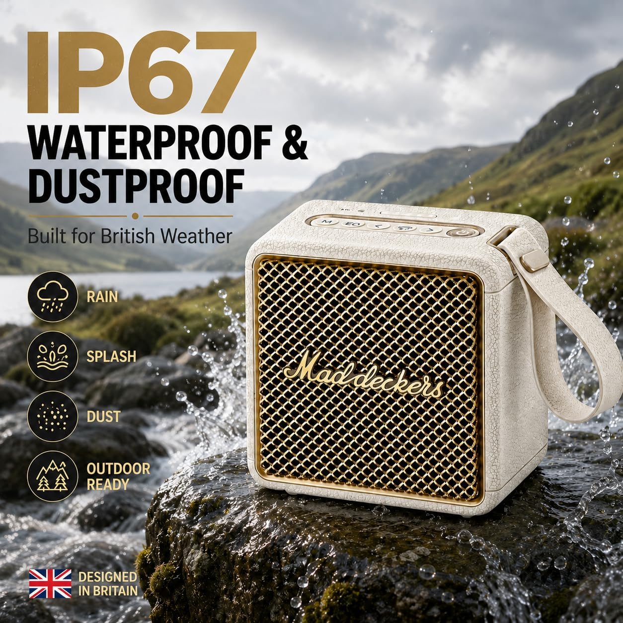 Thumbnail 3 de MADDECKERS MG II Portable Bluetooth Speaker – 24W RMS, IP67, 17+ Hours
