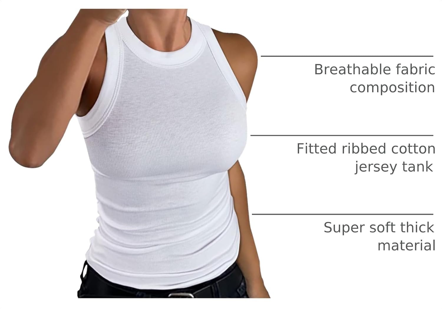 Thumbnail 3 de GEMBERA Ribbed Tank Top
