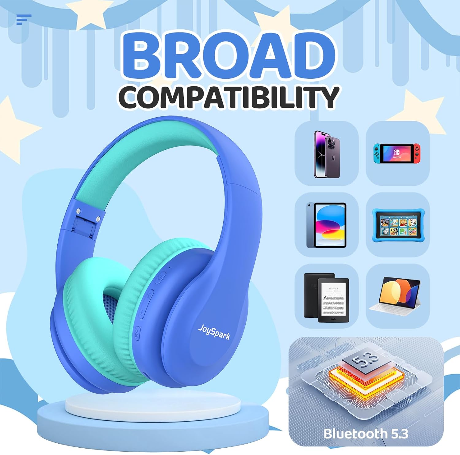 Thumbnail 4 de JoySpark Kids Bluetooth Headphones 60h playtime