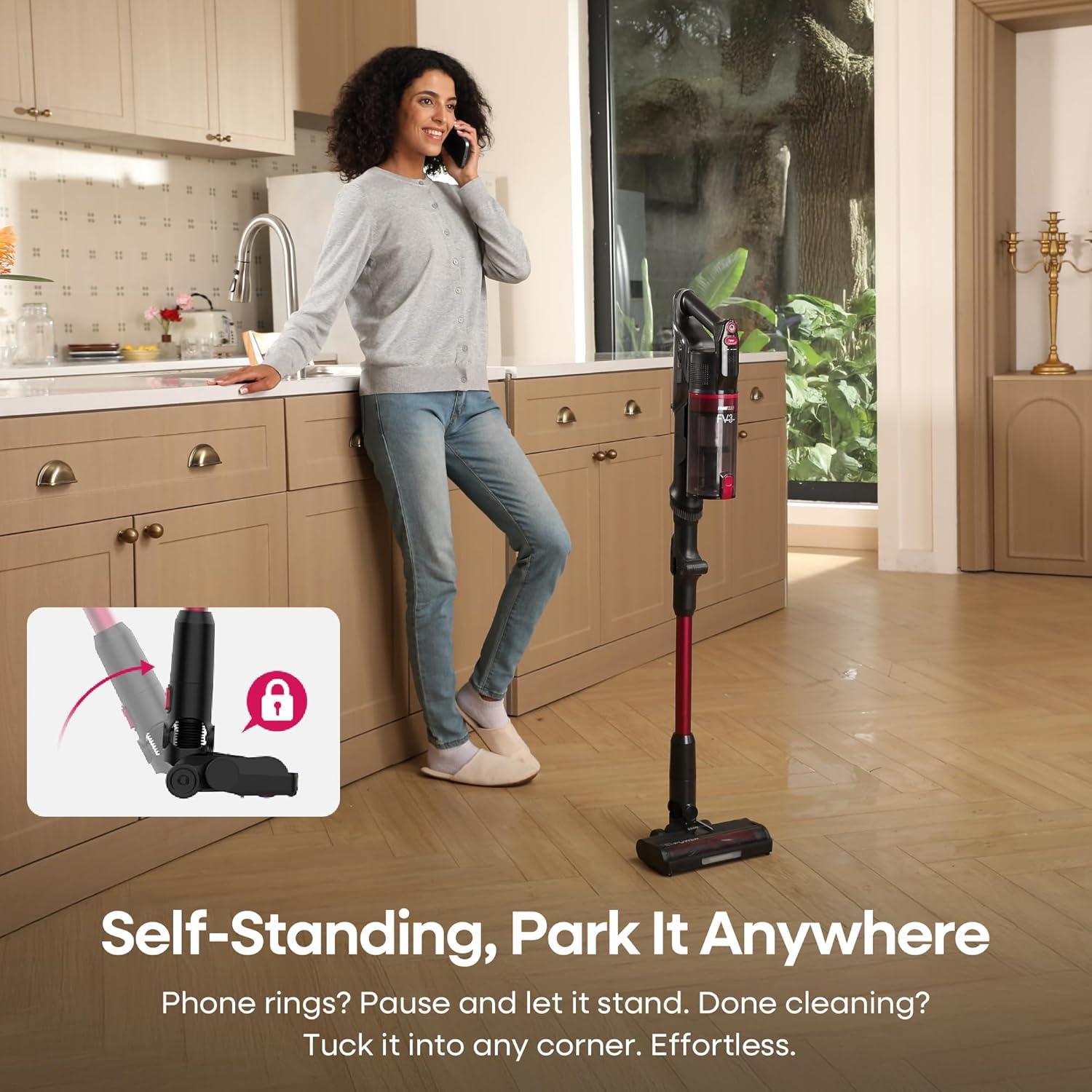 Thumbnail 5 de FAMIVAC FV3 Cordless Vacuum Cleaner: 60KPa power, 50min run time, foldable reach