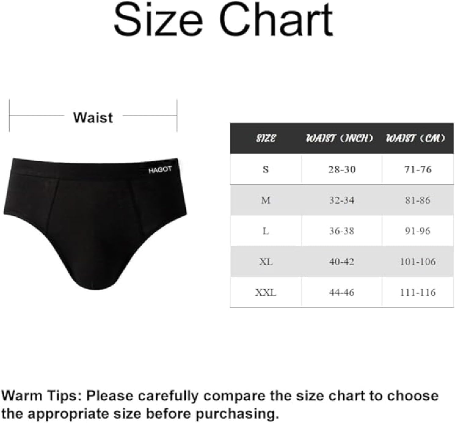 Thumbnail 5 de HAGOT 6 paia di slip da uomo in modal elasticizzato, nero