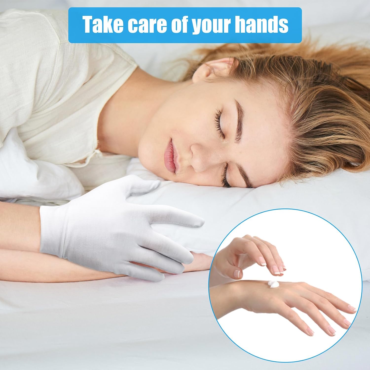 Detalle de Cotton Gloves, 95% Cotton