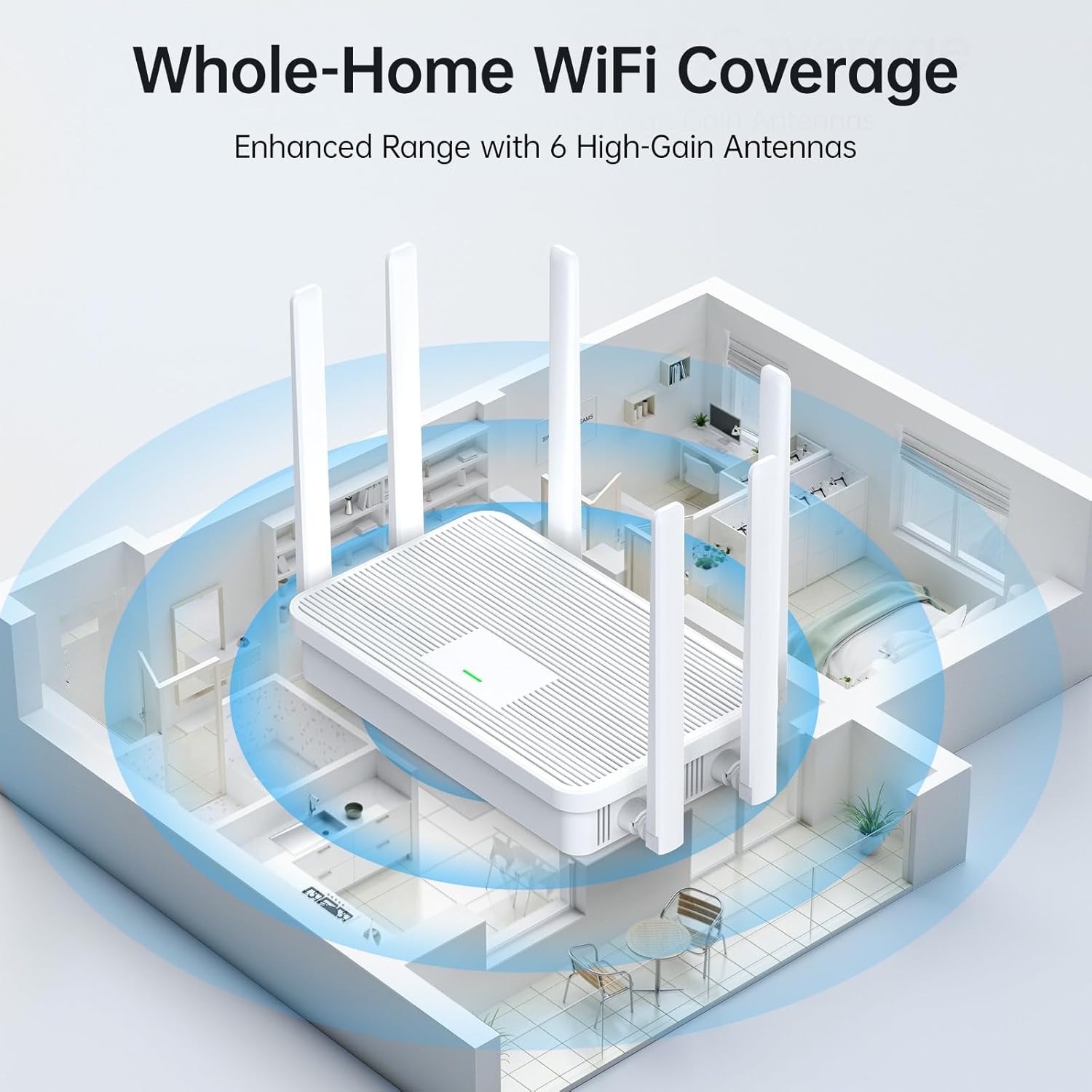 Detalle de UeeVii CPE688KIT Point-to-Point Wireless Bridge System (WiFi 6 AX3000 Router) with 5KM Dual Gigabit Bridges