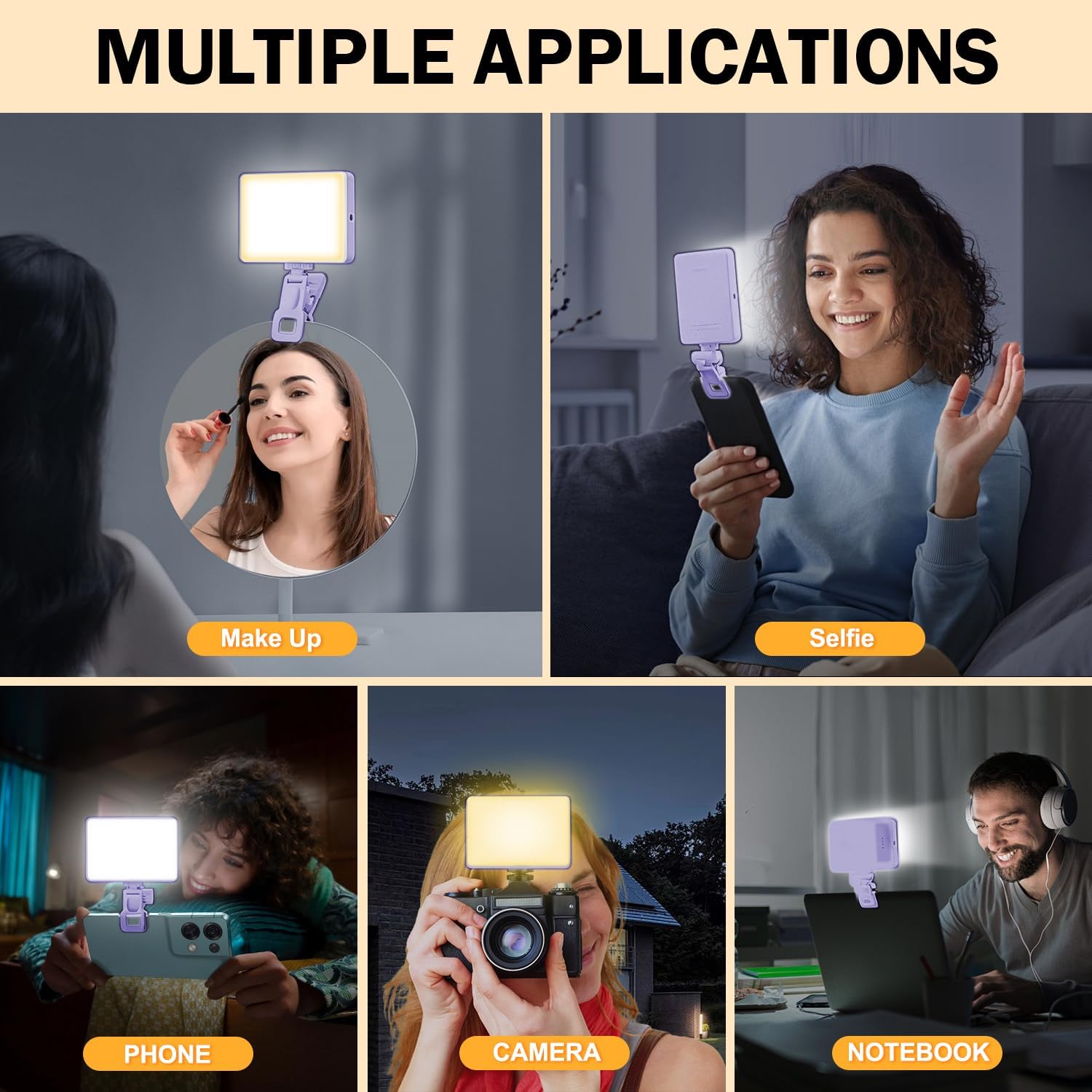 Thumbnail 1 de Singwil CL-V16A 120 LED Selfie Light, 3 Modes, 5000mAh, CRI 97+