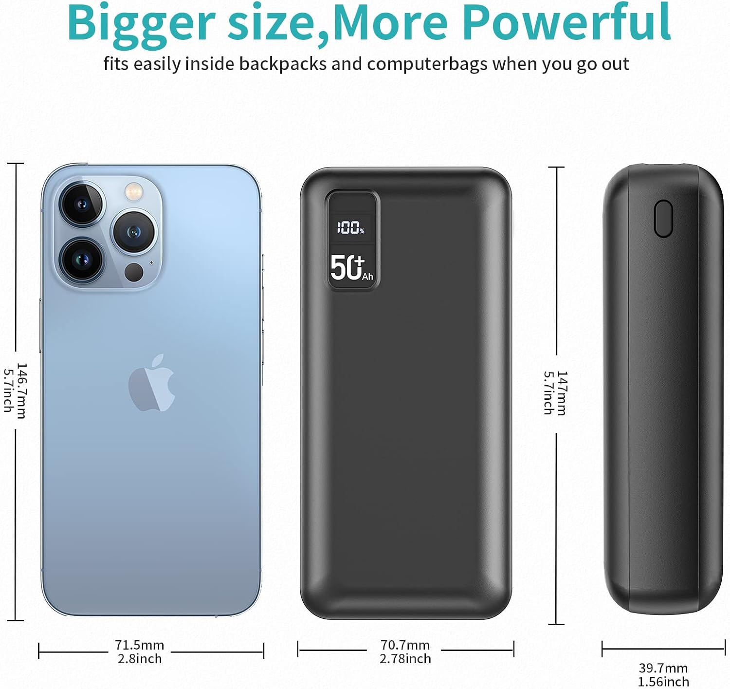 Thumbnail 6 de PowerBank 50000mAh Large Capacity with 22.5W PD Fast Charging and LED Display