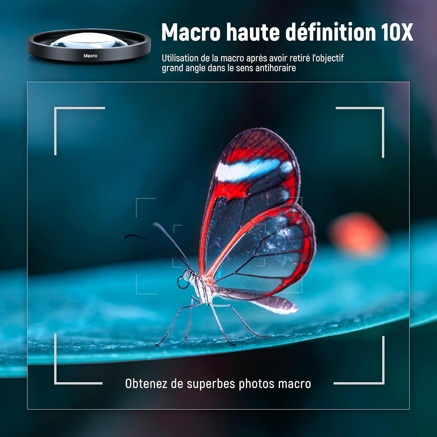 Detalle 2 de NEEWER Objectif grand angle 18 mm 2-en-1 + macro 10x pour Sony ZV1