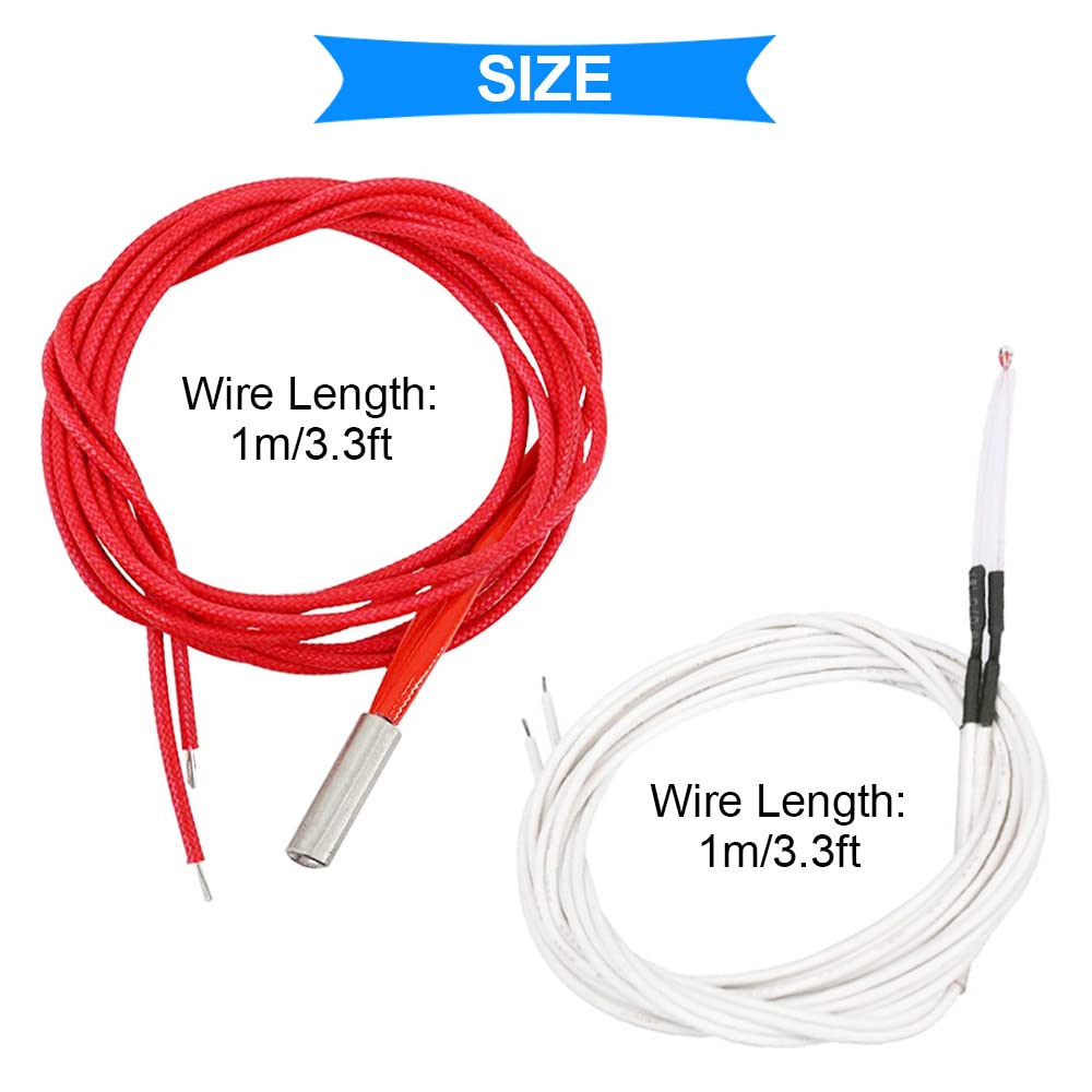 Detalle de Youmile 5 Pcs 24V 40W 620 Ceramic Cartridge Heater Kit for 3D Printers