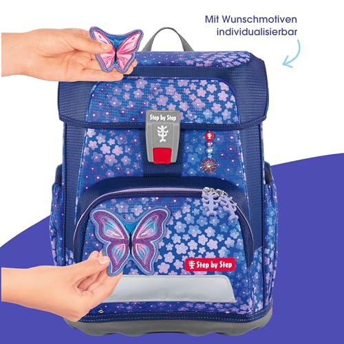 Thumbnail 6 de Step by Step Cloud Schulranzen-Set Butterfly Maja – 19 L, 5-teilig, ergonomischer Tornister, höhenverstellbar mit Hüftgurt