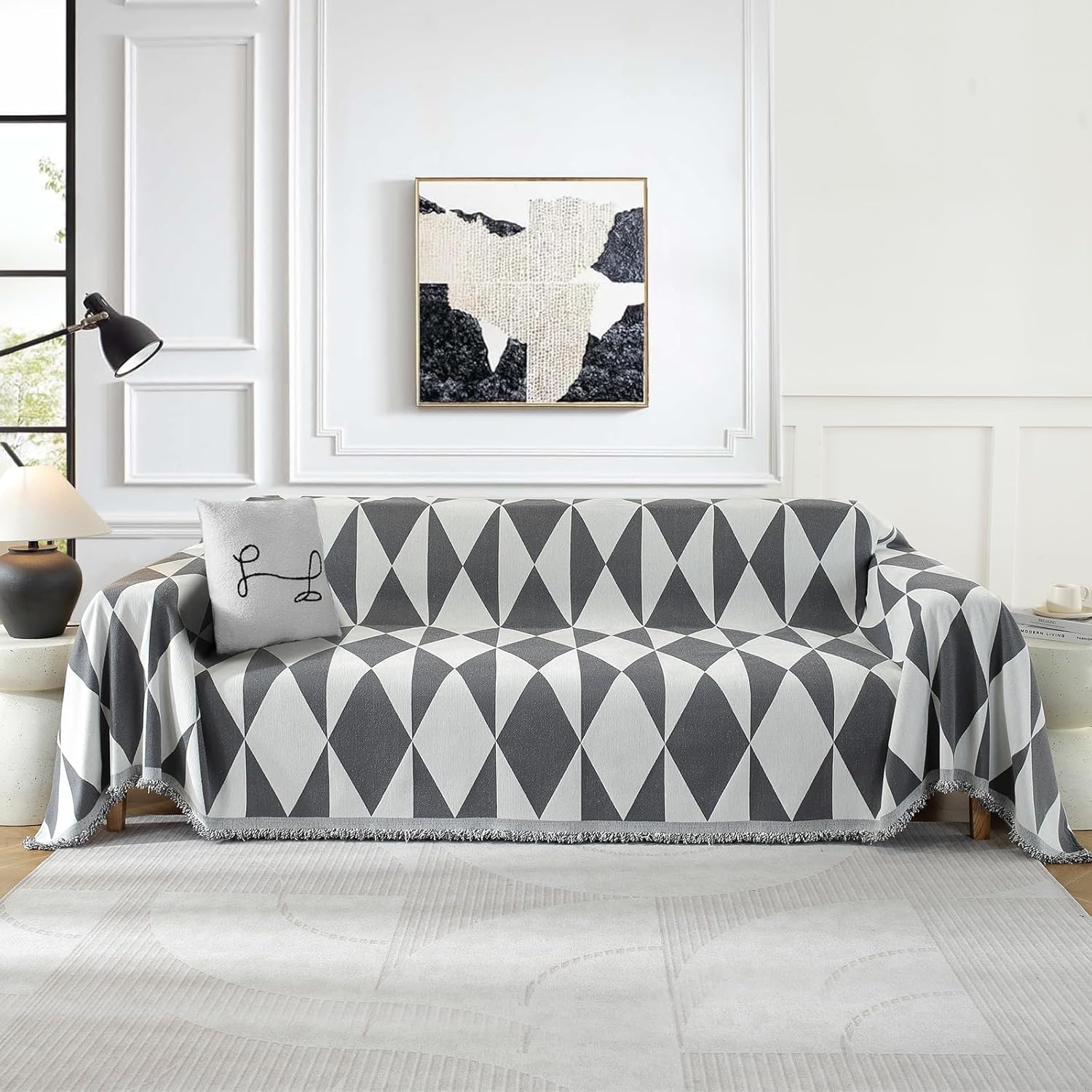 Thumbnail 1 de Ystyle Telo Copridivano 4 Posti 180x380 cm — Copridivano Universale Quattro Stagioni Grigio Scuro